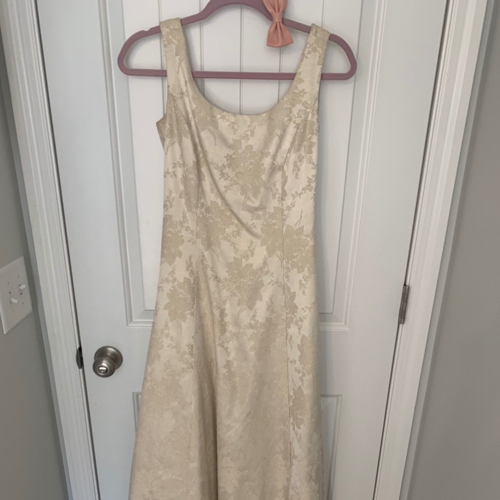 Jessica McClintock Ivory Dress With Tulle Skirt - Size 5/6